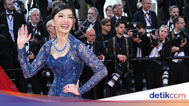 8 Gaya Anggun Raline Shah Berkebaya Di Cannes Film Festival 2023 Foto 4