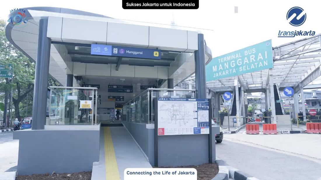 Asyik! Halte TransJ Manggarai Kini Tersambung Dengan Stasiun Manggarai