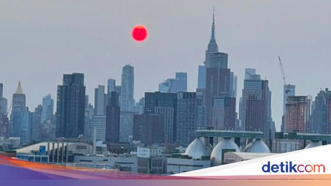 “Forest Fires in Canada Causes Red Sun Phenomenon in US Sky: Experts Confirm”