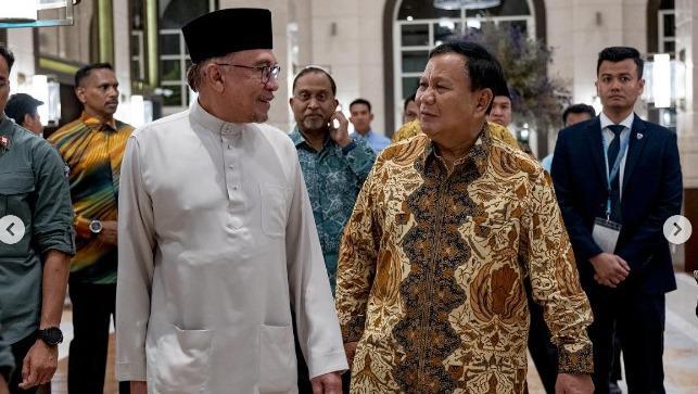 Prabowo Bertemu Anwar Ibrahim Di Langkawi Malaysia, Begini Momennya