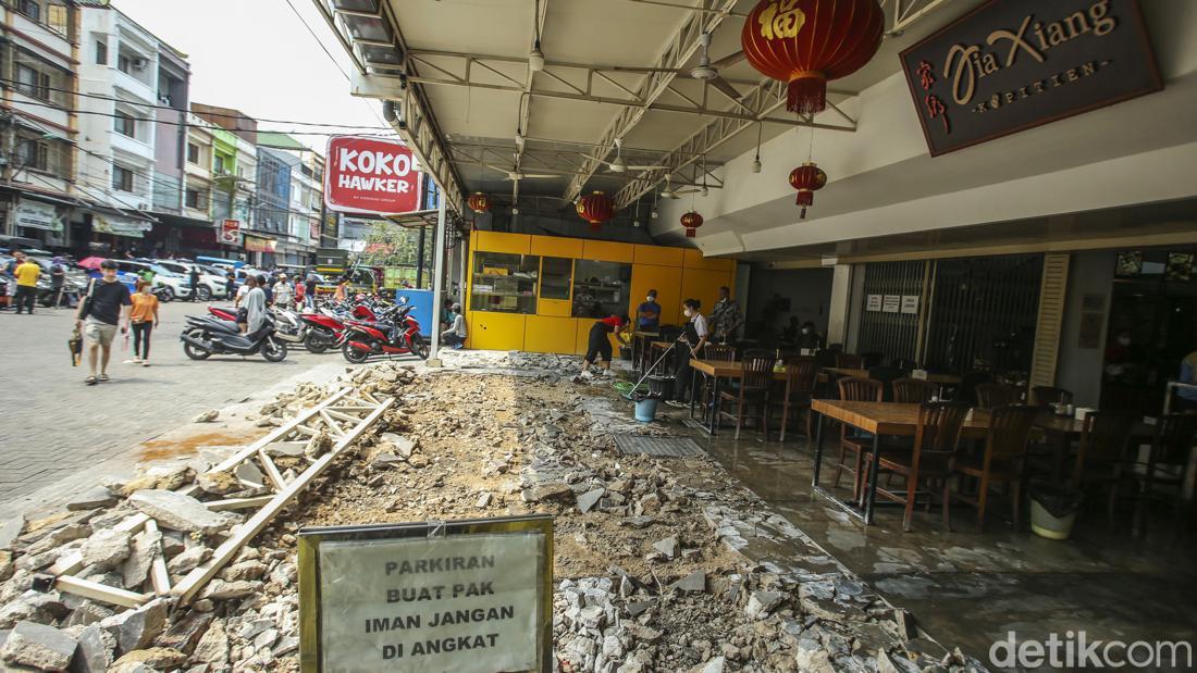 Penampakan Sebelum Dan Sesudah Ruko Pluit Makan Jalan Yang Dibongkar