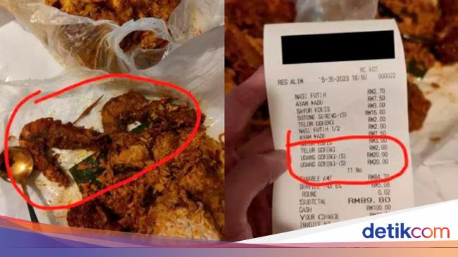 Man Shocked by the Price of Rice Wrap with Side Dishes at Mamak Restaurant in Petaling Jaya, Malaysia