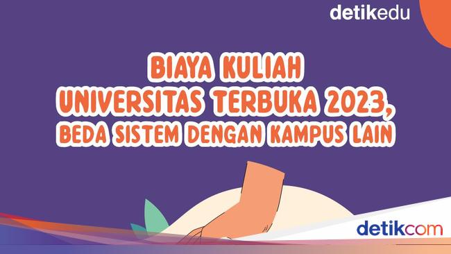 Infografis Perbedaan Sistem Biaya Kuliah Universitas Terbuka Dengan