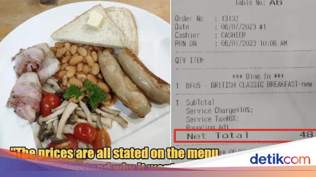 Jual Menu English Breakfast Rp 158 Ribu, Restoran Ini Dipertanyakan