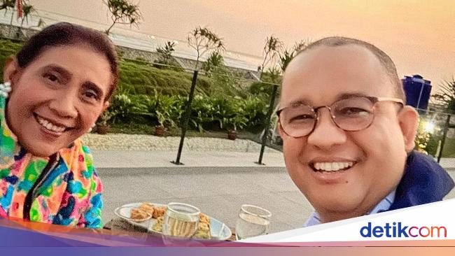 Anies Baswedan Meets with Former Minister Susi Pudjiastuti in Pangandaran