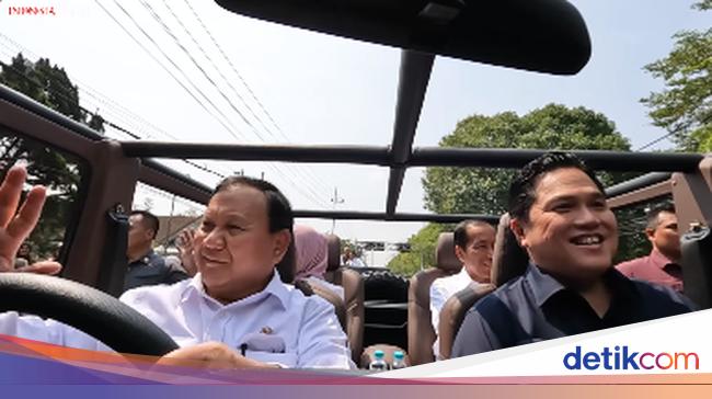 Intimate moment in Pindad signals Jokowi to introduce Prabowo-Erick Thohir to the public