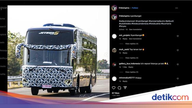 Adiputro Jetbus 5: New Sleeper Bus for GIIAS 2023 Revealed in Leaked Photo