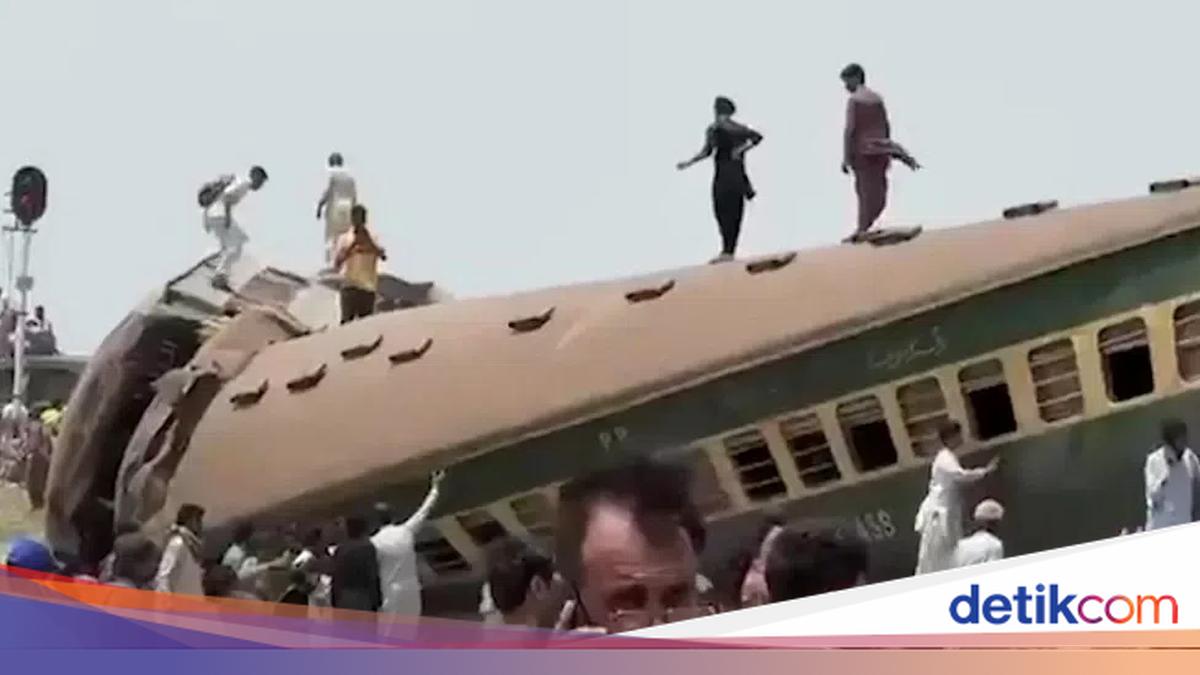Kereta Tergelincir di Pakistan, 19 Orang Dilaporkan Tewas