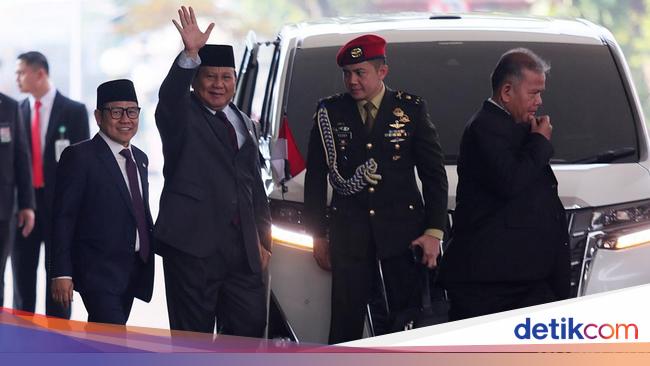 Prabowo-Cak Imin Kompak Pakai Setelan Jas di Sidang Tahunan MPR