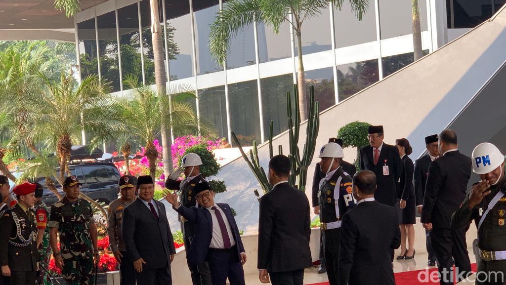 Prabowo Dan Cak Imin Tiba Bareng Di Sidang Tahunan MPR