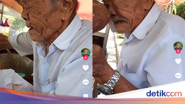 Salut! Kakek 100 Tahun Ini Masih Semangat Jualan Lumpia Basah