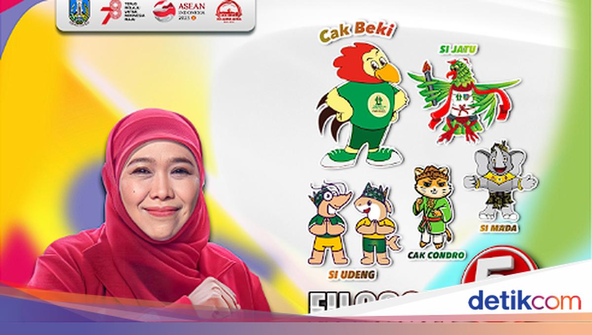 5 Maskot Porprov Jatim VIII dan Filosofinya