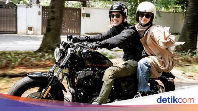 10 Foto Gaya Natasha Rizky Dibonceng Moge, Dikira Sama Cowok Ternyata...