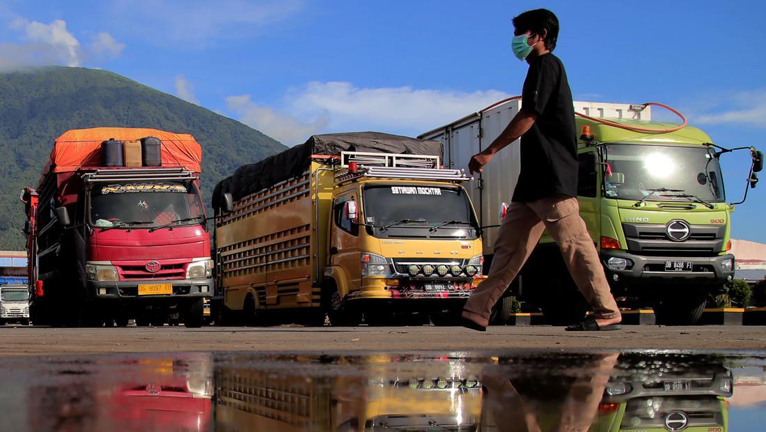 Potret Muatan Truk Dibatasi Maksimal 15 Ton Di Maluku Utara