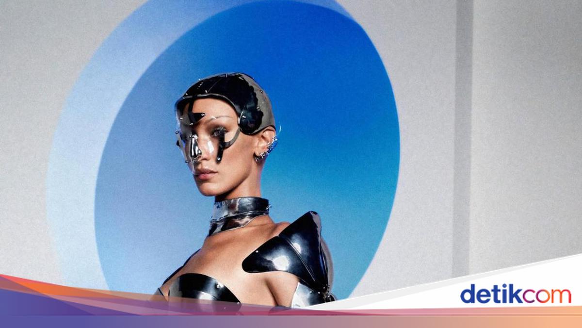 Penampilan Bella Hadid Topless & Botak, Terinspirasi dari Robot AI