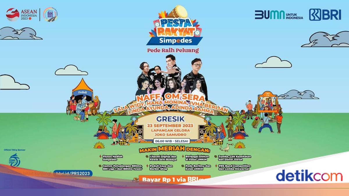 Pesta Rakyat Simpedes Gresik Dimeriahkan Pawai Budaya hingga Konser Musik