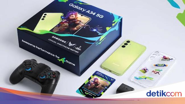 Samsung Galaxy A34 Awesome Lime Color and Gaming Package Bonus in Indonesia