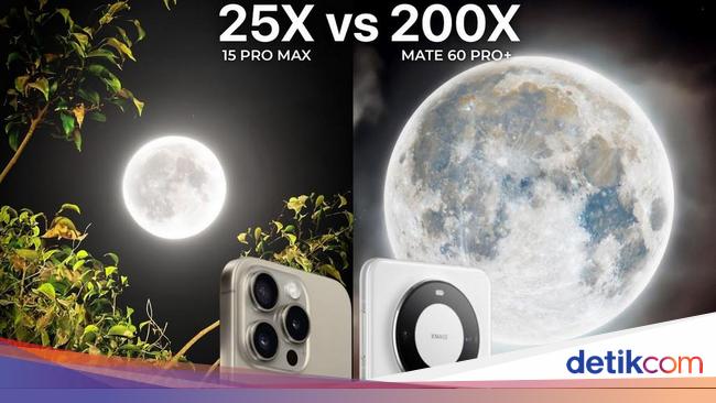 Comparison: iPhone 15 Pro Max vs Huawei Mate 60 – Stunning Moon Photos