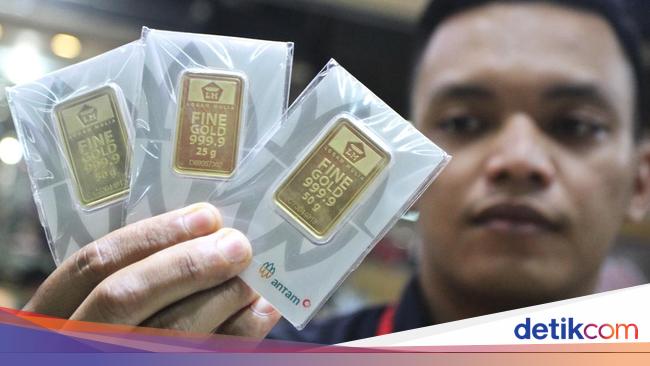 Harga Emas Hari Ini Turun Tipis, Jadi Berapa Sekarang? - detikFinance