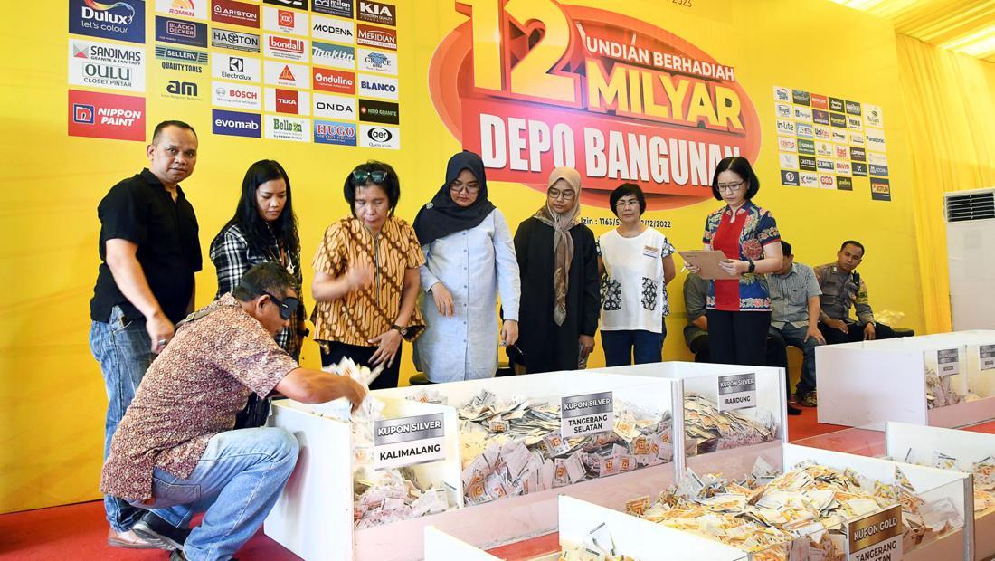 Depo Bangunan Umumkan Lebih Dari 200 Pemenang Undian Berhadiah Rp 12 M