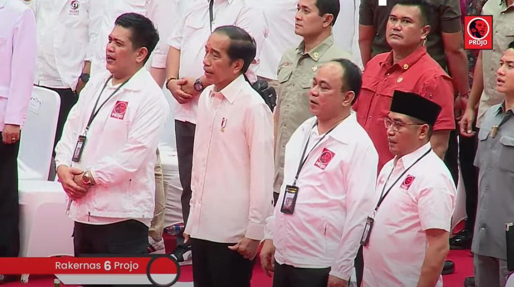 Jokowi Hadiri Rakernas Projo