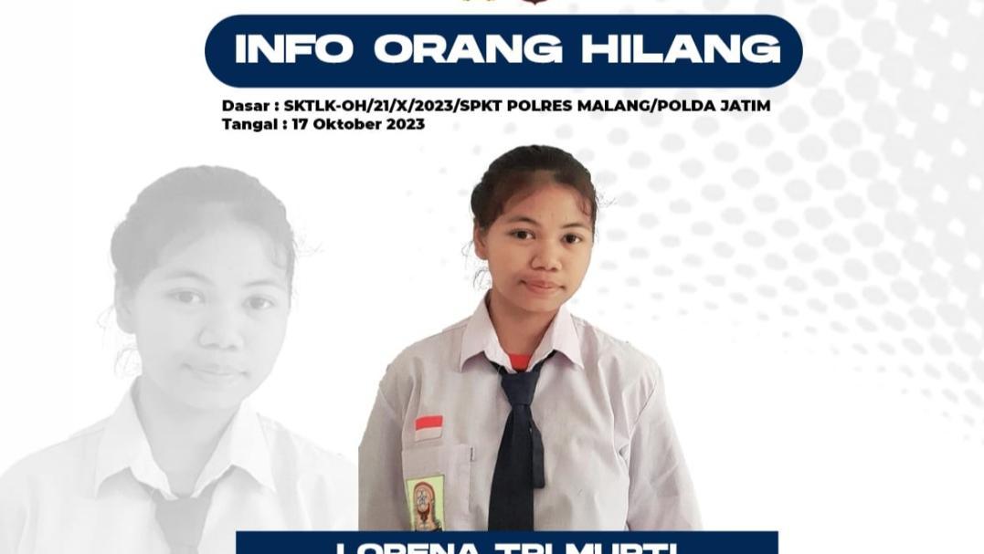 Siswi SMP Di Malang Dilaporkan Hilang Usai Belajar Kelompok