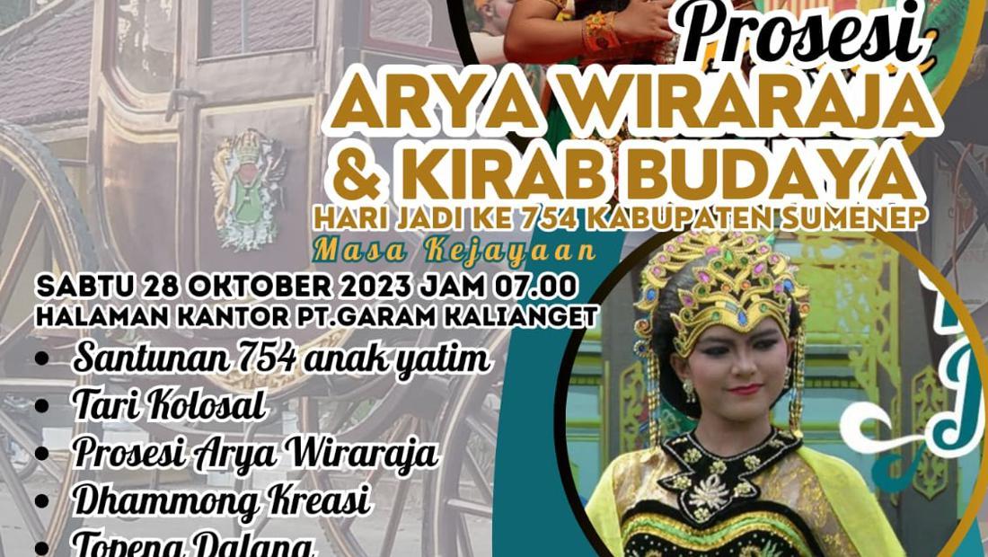 Prosesi Arya Wiraraja Sumenep Digelar Di Kota Lama Kalianget