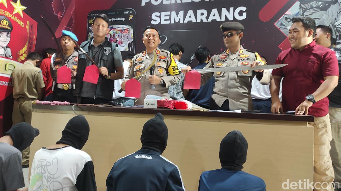 Puluhan Gangster Diciduk Gegara Tawuran Di Semarang, Mayoritas Pelajar