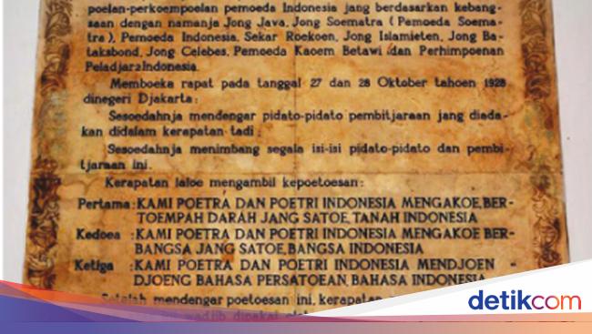 Sejarah Sumpah Pemuda hingga Isi Teksnya, Cek di Sini!