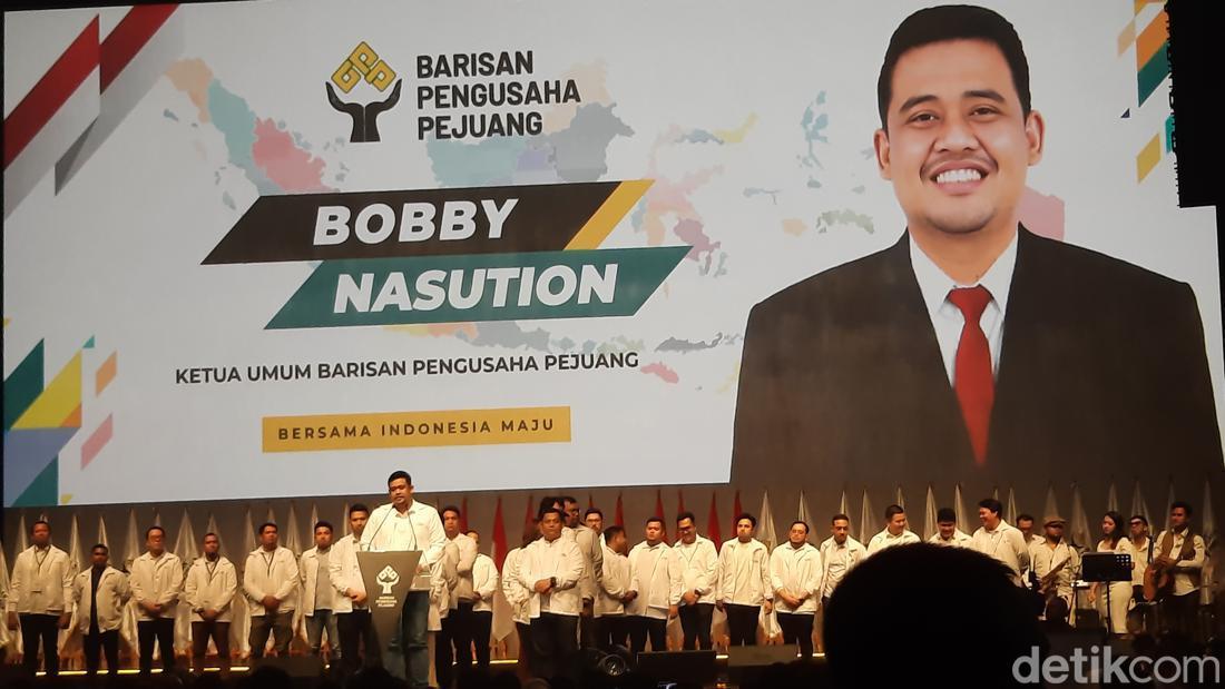 Bobby Nasution Pimpin Deklarasi Pengusaha Pejuang Dukung Prabowo-Gibran