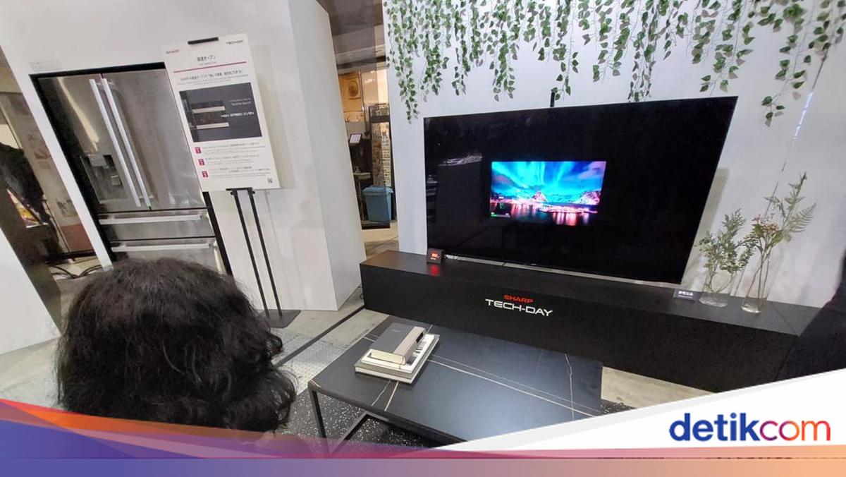Unik, Prototipe Televisi Sharp Hemat Listrik Pakai AI