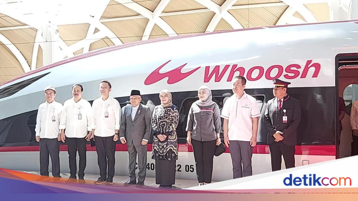 Kunker ke Bandung, Ma'ruf Amin Perdana Jajal Kereta Cepat Whoosh