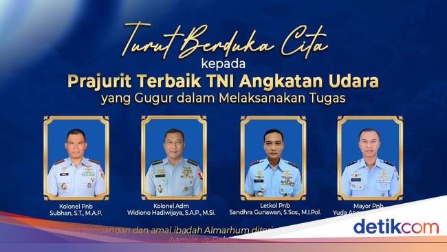 Profil 4 Prajurit Gugur dalam Jatuhnya Pesawat TNI AU di Pasuruan