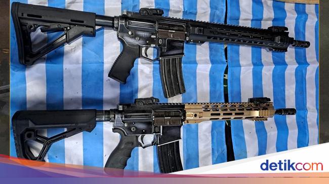 Senpi Milik KKB yang Disita Kostrad di Papua Jenis M4 dan AR-15 Carbine