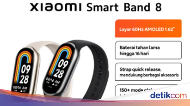 Xiaomi Smart Band 8, Harga dan Spesifikasi