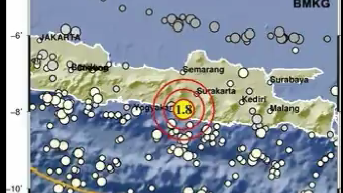 Lagi! Gempa Di Gunungkidul, Kali Ini M 1,8