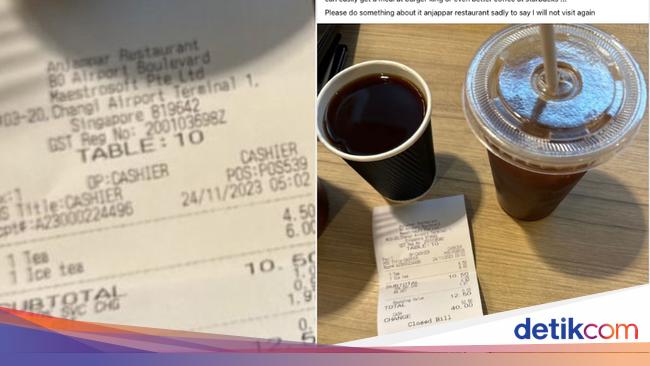 Beli Dua Gelas Es Teh Di Restoran Pengunjung Ini Kaget Harganya Rp 144 Ribu 3396