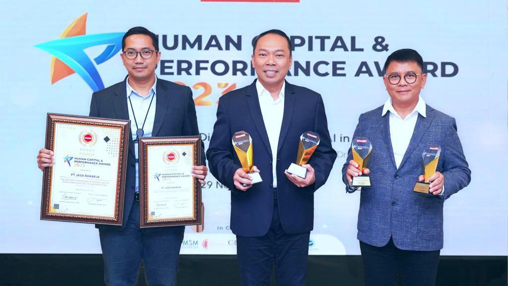 Jasa Raharja Raih 4 Penghargaan Di Human Capital & Performance Award 2023