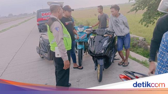 Polisi Bubarkan Aksi Balap Liar Di Indramayu 8 Motor Disita