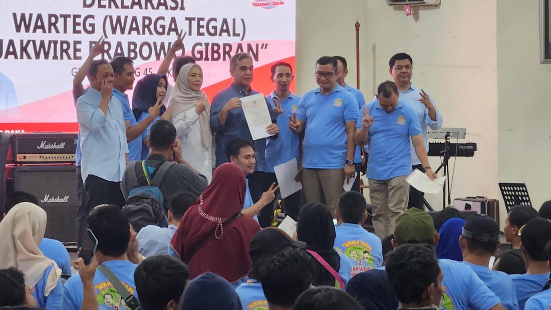 Warga Tegal Di Jabodetabek Dukung Prabowo-Gibran, Harap Warteg Tak Digusur