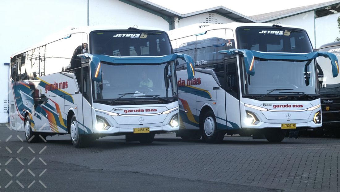 Ini Bus Pertama PO Garuda Mas Yang Pakai Bodi Adiputro Jetbus 5