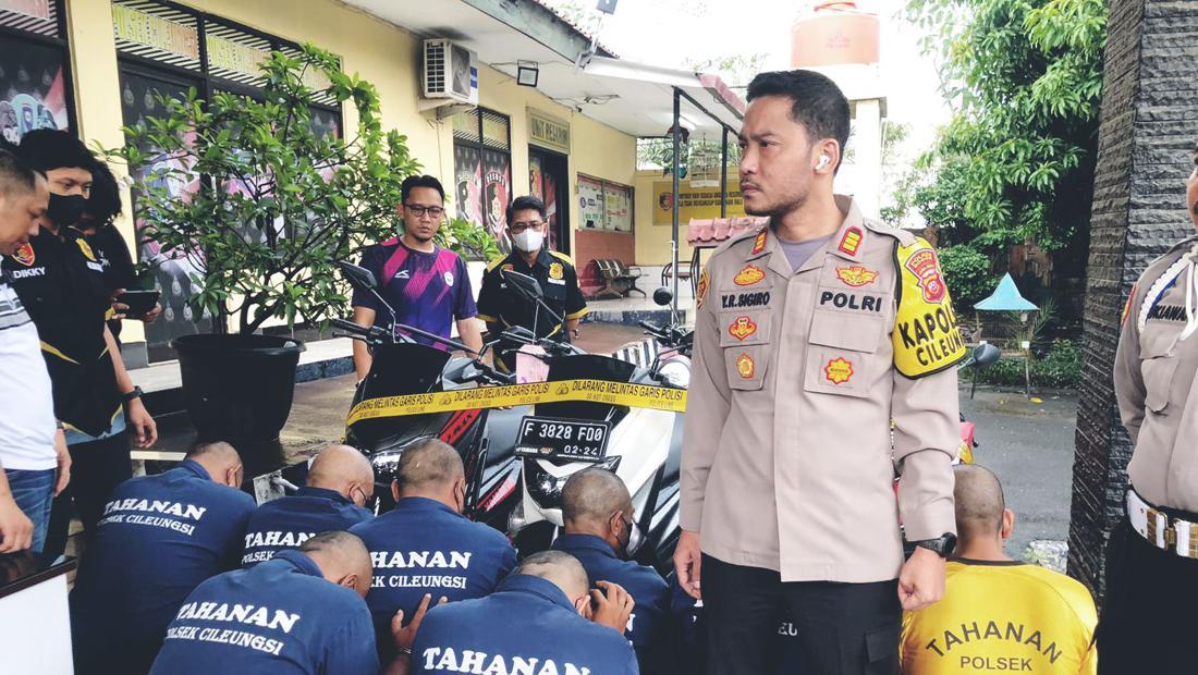 Motor Sekuriti Dirampas Di Bogor, Polisi Tangkap 7 Pelaku Dan 1 Penadah