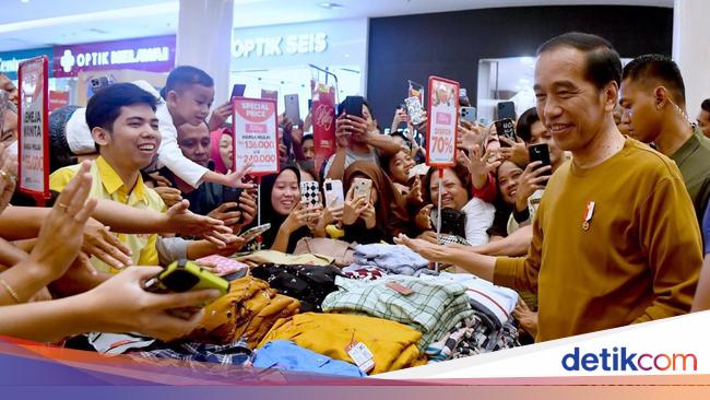 President Jokowi’s Visit to RITA SuperMall Purwokerto in Banyumas Regency