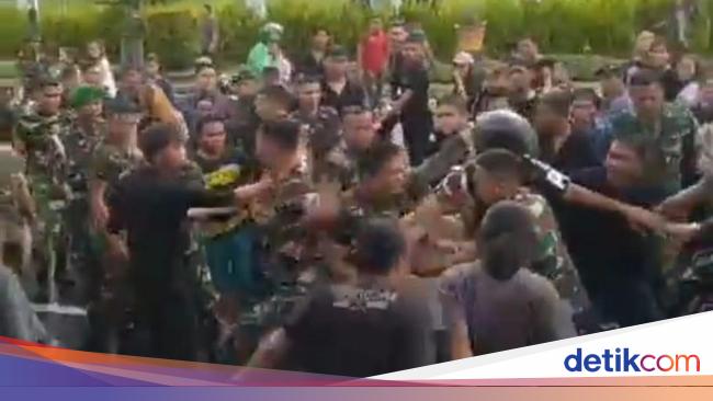 Clashes Involving TNI Members and Residents Viral Video in Manado, North Sulawesi