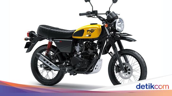 New Kawasaki W175 TR 2024 Model Revealed with Fresh Pearl Brillian Yellow Color