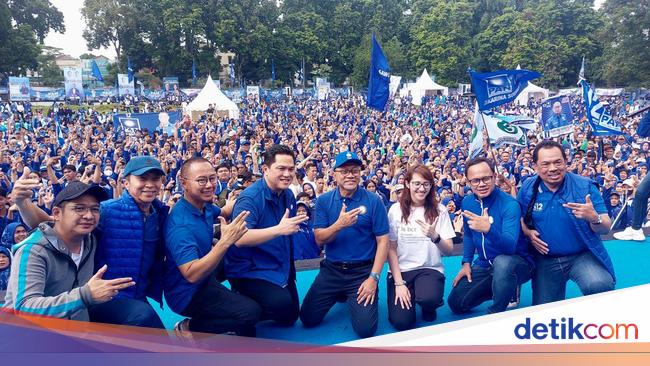 Bersama Zulhas Erick Thohir Ikut Kampanye Pan And Prabowo Gibran Di Bogor