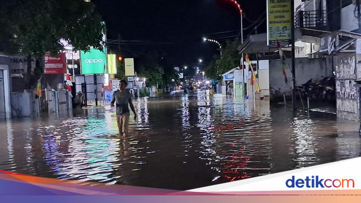 DAS Padolo Meluap, Jalan-Permukiman Warga Kota Bima Terendam Banjir Kiriman