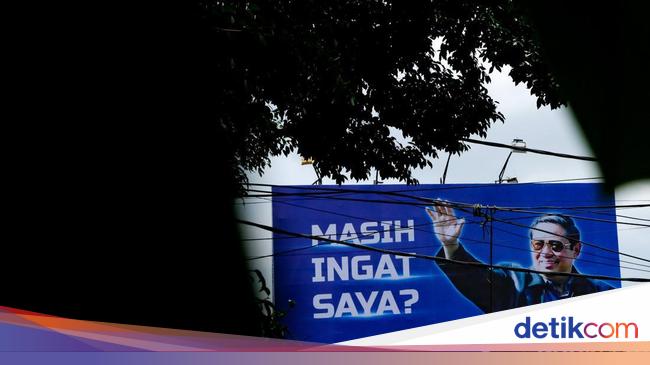 Masa Tenang Pemilu, Baliho SBY 'Masih Ingat Saya?' Mejeng di Jaksel