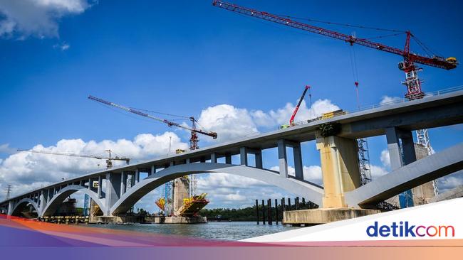 Jembatan Pulau Balang Penghubung ke IKN Rampung, Tinggal Diresmikan Jokowi