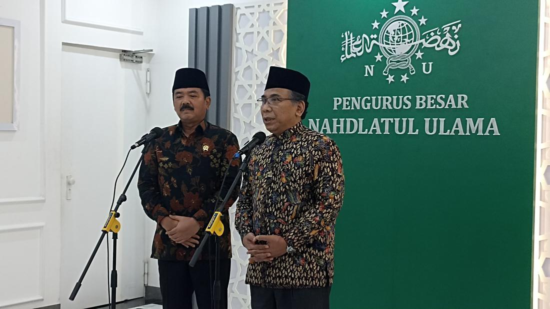 Menko Polhukam Hadi Tjahjanto Ajak PBNU Jaga Kondusivitas Usai Pemilu 2024